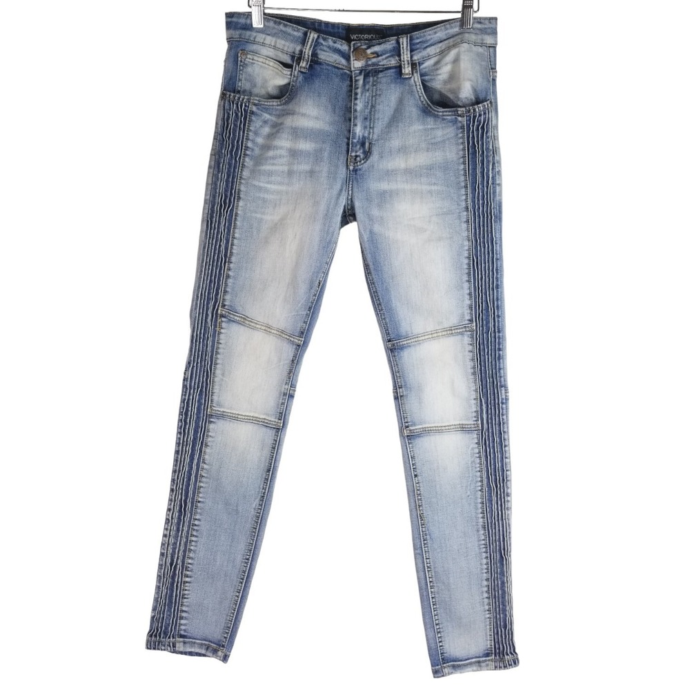 Victorious Premium Denim Stretch Skinny Blue Jeans Size 32x30